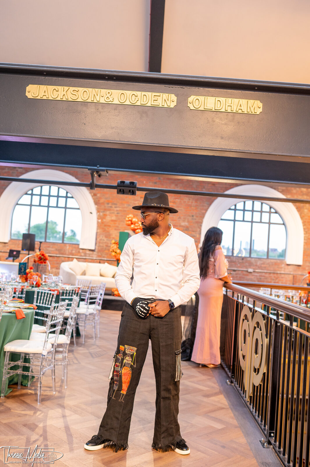 Guests dancing and celebrating